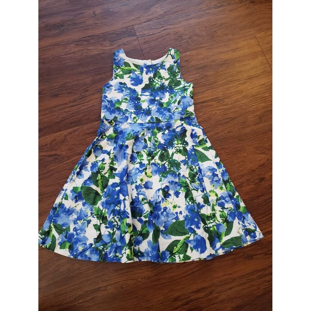Milly Girls Floral Dress Size 6 Boho Wedding Summer Cotton Old Money Luxury
